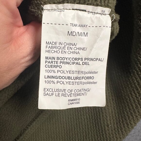 Under Armour Mens Medium Green Zephyr Fleece Long Sleeve Solid 1/4 Zip T-shirt - Picture 8 of 12